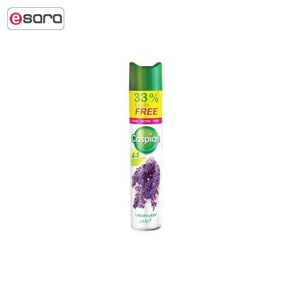 اسپری خوشبو کننده هوا کاسپین مدل Lavender حجم 400 میلی لیتر Caspian Lavender Air Freshener Spray 400ml